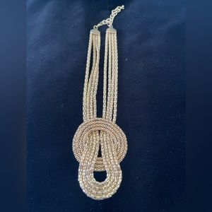 Gold Vintage Style Statement Necklace Adjustable